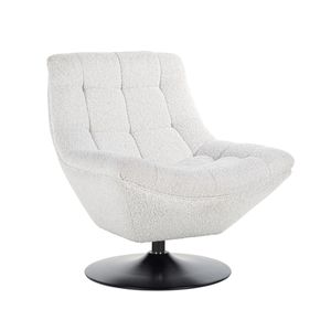 Richmond Draaifauteuil Richelle Bouclé - Wit