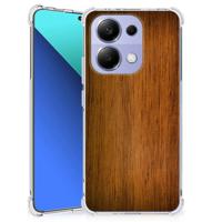 Xiaomi Redmi Note 13 4G Stevig Telefoonhoesje Donker Hout - thumbnail