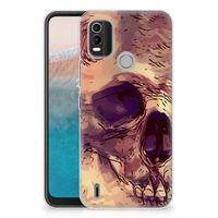 Silicone Back Case Nokia C21 Plus Skullhead