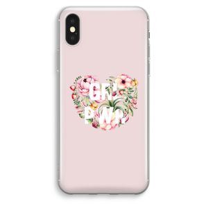 GRL PWR Flower: iPhone XS Max Transparant Hoesje