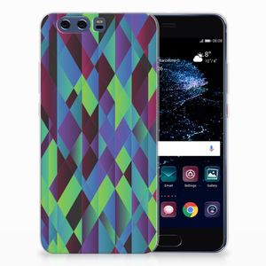 Huawei P10 Plus TPU Hoesje Abstract Green Blue