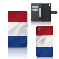 Sony Xperia Z1 Bookstyle Case Nederlandse Vlag