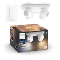 Philips Hue White ambiance Buckram 4-lichts spotbalk - thumbnail