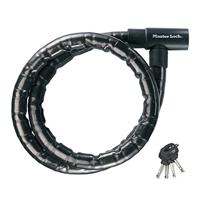 Master Lock Kabelslot voor motorfiets [Sleutel] [1,2 m Kabel - Gepantserd staal] [Buiten] 8115EURDPS - voor motorfietsen en standaard fietsen