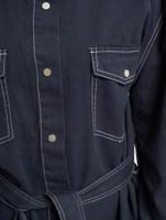 Missguided / jurk Petite Oversized Denim Shirt in blauw