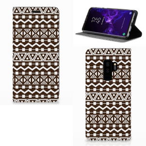 Samsung Galaxy S9 Plus Hoesje met Magneet Aztec Brown