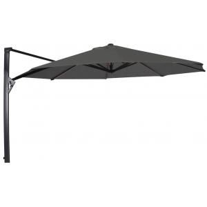 Taurus Zweefparasol grijs 350 cm ronde parasol