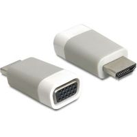 DeLOCK 65472 tussenstuk voor kabels HDMI-A VGA Wit - thumbnail