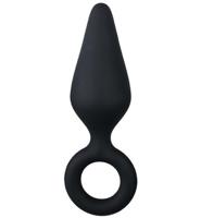 Easytoys Anal Collection Easytoys Anal Collection Zwarte Buttplug Met Trekring - Large (1st)