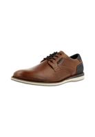 BULLBOXER Heren veterschoen nachtblauw/cognac 41, Nachtblauw cognac, 41 EU