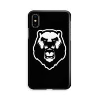 Angry Bear (black): iPhone Xs Volledig Geprint Hoesje