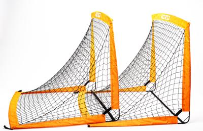 Michezo opvouwbare 120x90cm voetbaldoeltjes - set van 2 Michezo opvouwbare 120x90cm voetbaldoeltjes - set van 2