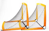 Michezo opvouwbare 120x90cm voetbaldoeltjes - set van 2