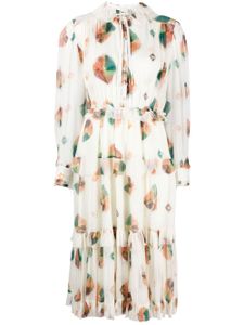 Ulla Johnson Reina ruffled midi shirtdress - Tons neutres