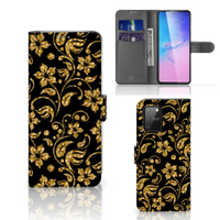 Samsung S10 Lite Hoesje Gouden Bloemen