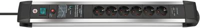 Brennenstuhl Premium-Protect-Line 60.000A stekkerdoos met overspanningsbeveiliging en USB 6-voudig 3m H05VV-F 3G1,5 1391000537 Brennenstuhl Premium-Protect-Line 60.000A stekkerdoos met overspanningsbeveiliging en USB 6-voudig 3m H05VV-F 3G1,5 1391000537
