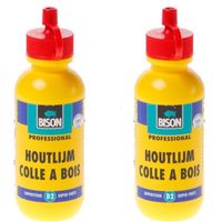 2x Flesjes houtlijm Bison 75 gram - thumbnail