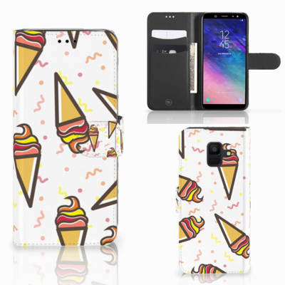 Samsung Galaxy A6 2018 Book Cover Icecream Samsung Galaxy A6 2018 Book Cover Icecream