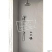 Thermostatisch Inbouwdoucheset Brauer Brushed 20cm Hoofddouche Plafondarm 3 Standen Handdouche op Glijstang Geborsteld Nikkel
