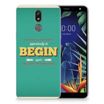 LG K40 Siliconen hoesje met naam Quote Begin