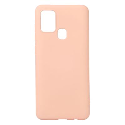 Shop4 - Samsung Galaxy A21s Hoesje - Zachte Back Case Mat Licht Roze Shop4 - Samsung Galaxy A21s Hoesje - Zachte Back Case Mat Licht Roze
