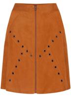 Skirt suedine caramel