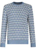 ETRO pull en maille intarsia - Bleu