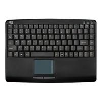 Adesso AKB-410UB mini toetsenbord - met touchpad - qwerty - USB aansluiting - 29,8 x 21 x 1,3 cm