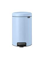 Brabantia NewIcon Prullenbak, Kunststof Binnenemmer, Dreamy Blue, 12 Liter