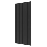 Designradiator Plieger Cavallino Retto Dubbel 1936 Watt Middenaansluiting 180x75,4 cm Black Graphite