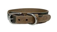 Sazzz halsband voor hond boho vintage leer camouflage 32-39x3 cm