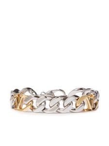 Valentino Garavani bracelet VLOGO en maille gourmette - Argent