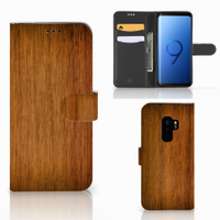 Samsung Galaxy S9 Plus Book Style Case Donker Hout