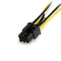 StarTech.com 15cm SATA Voeding naar 6-pins PCI Express Videokaart Voeding Verloopkabel - thumbnail