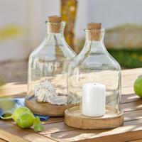 Glazen stolp set van 2 Edouard