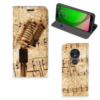 Motorola Moto G7 Play Stand Case Bladmuziek