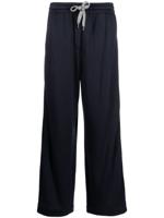 Brunello Cucinelli pantalon ample à ornements métallisés - Bleu