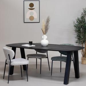 Eettafel Sensi Zwart Deens Ovaal 170cm - Giga Meubel