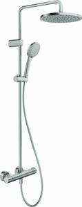 Duravit Shower Systems 1000 MinusFlow regendoucheset met 4 straalsoorten Ø25cm geborsteld rvs