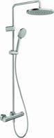 Duravit Shower Systems 1000 MinusFlow regendoucheset met 4 straalsoorten Ø25cm geborsteld rvs - thumbnail