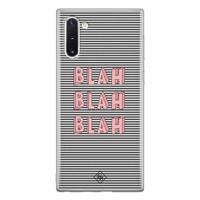 Samsung Galaxy Note 10 siliconen telefoonhoesje - Blah blah blah