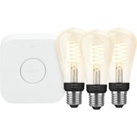 Philips Hue Filamentlamp White Edison E27 Bluetooth Starter 3-pack