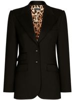 Dolce & Gabbana blazer Turlington à simple boutonnage - Noir