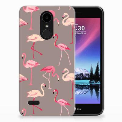 LG K4 (2017) TPU Hoesje Flamingo