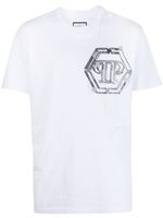 Philipp Plein t-shirt en coton à logo imprimé - Blanc