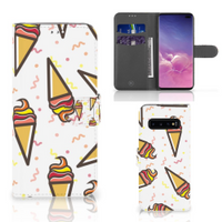 Samsung Galaxy S10 Plus Book Cover Icecream