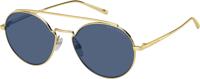 Marc Jacobs zonnebril piloot cat. 2 dames goud/blauw (456/S)