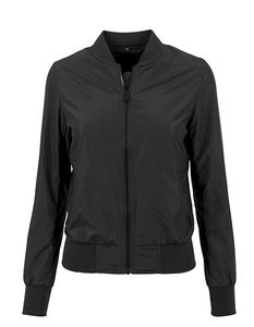 Build Your Brand BY044 Ladies` Nylon Bomber Jacket