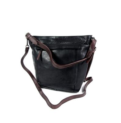 HIGHLAND PARK trendy dames schoudertas zwart