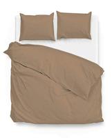 Zo Home Satinado Dekbedovertrekset Uni Katoen Satijn - praline brown 200x200/220cm